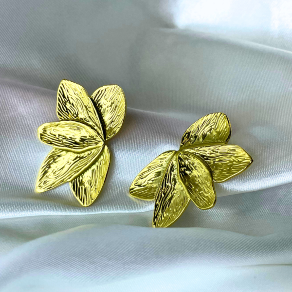 Boucles D'oreilles Feuilles Fleur